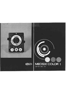 Meopta Meosix 1 Analyser manual. Camera Instructions.